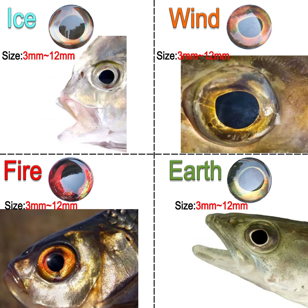3D Fish Magic Eyes - Beautiful For Fly Tying NEW !