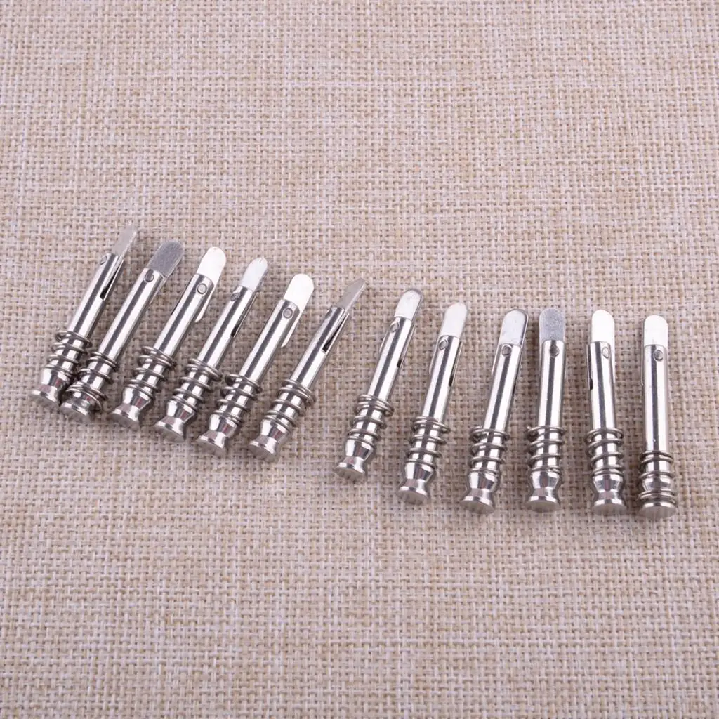 

12pcs/Set Silver 316 Stainless Steel Quick Release Pin for Universal Boat Marine Yacht Bimini Top Deck Hinge Hardware