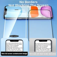 Cut Edge Anti Dust Mesh 0.5mm Privacy Tempered Glass For iPhone 17 15 16 Pro Max Screen Protector 17 Air Plus Luxury Full Cover 5