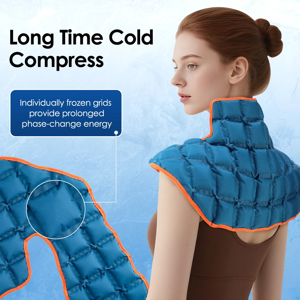 Polymer Resin Cold Hot Compress Therapy Wrap for Neck and Shoulders