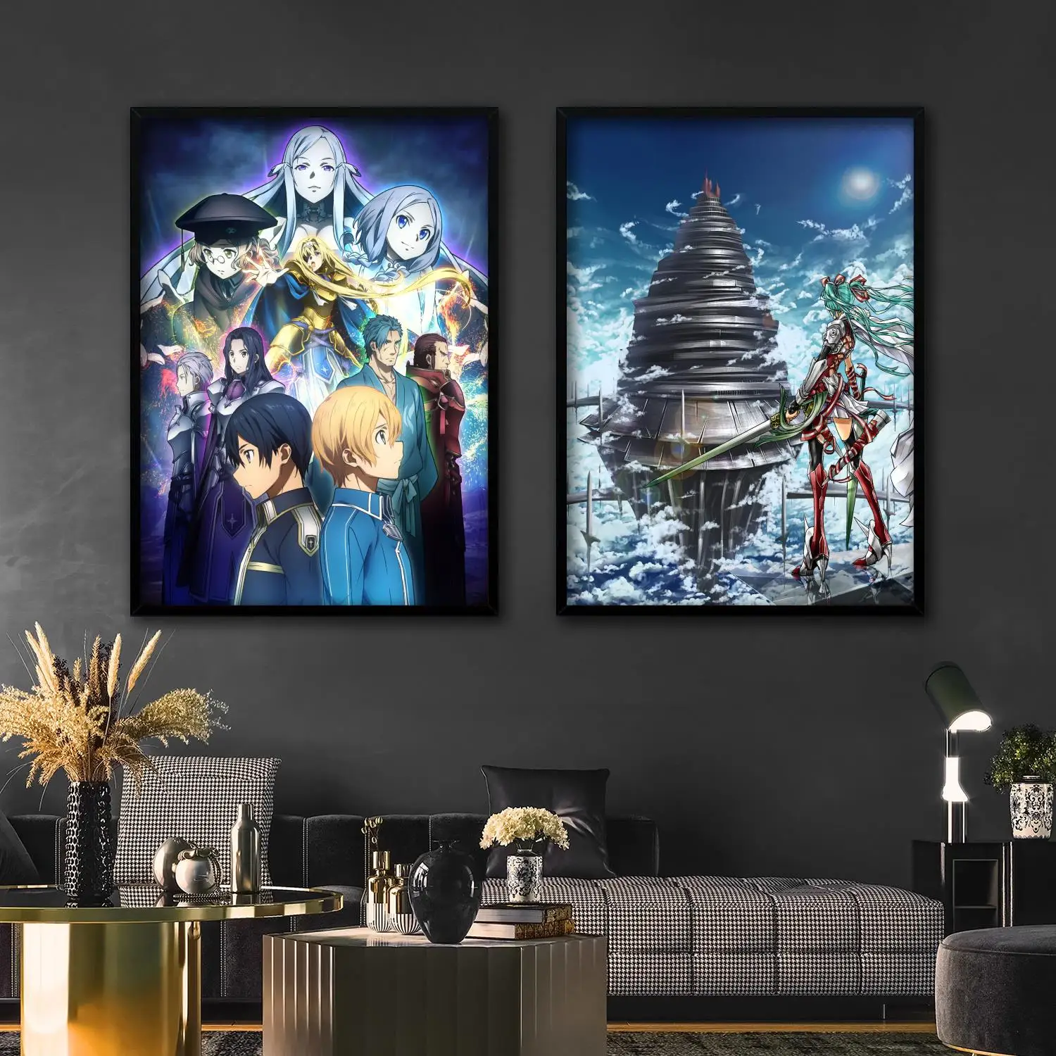 

sword art online aincrad manga poster Decorative Painting Canvas 24x36 Poster Wall Art Living Room Posters Bedroom Painting