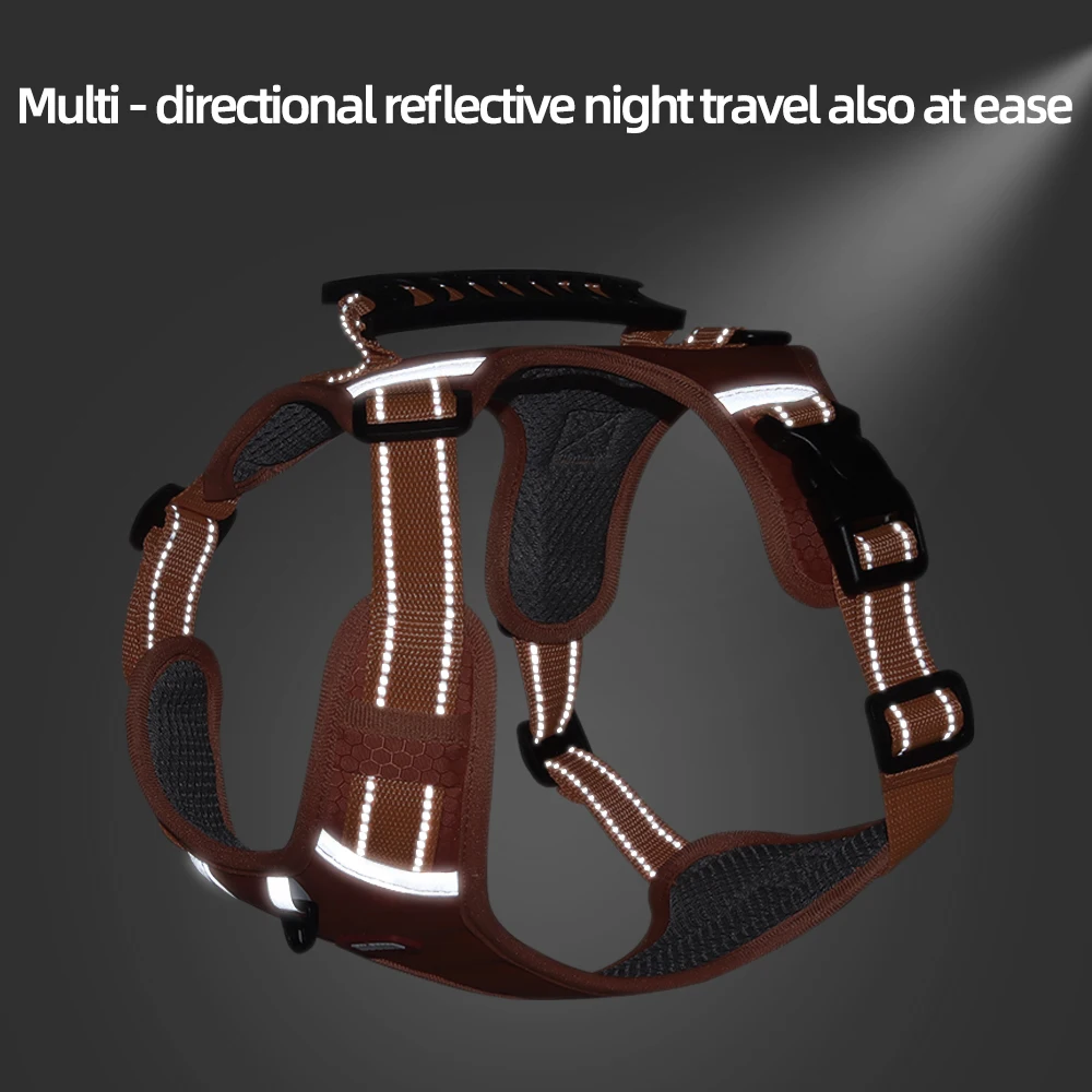 Dog Harness No Pull Large Adjustable Reflective Vest For Small Medium Dogs Outdoor Travel French Bulldog Accessories dog harness