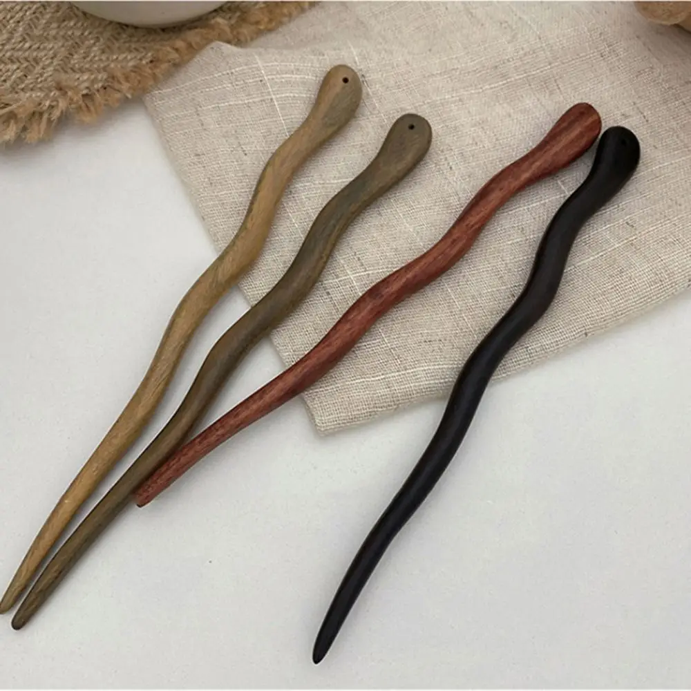 Hair Accessories Headdress Headwear Disk Hair Hanfu Hairpin Chinese Style Hair Fork Wooden Stick for Girl