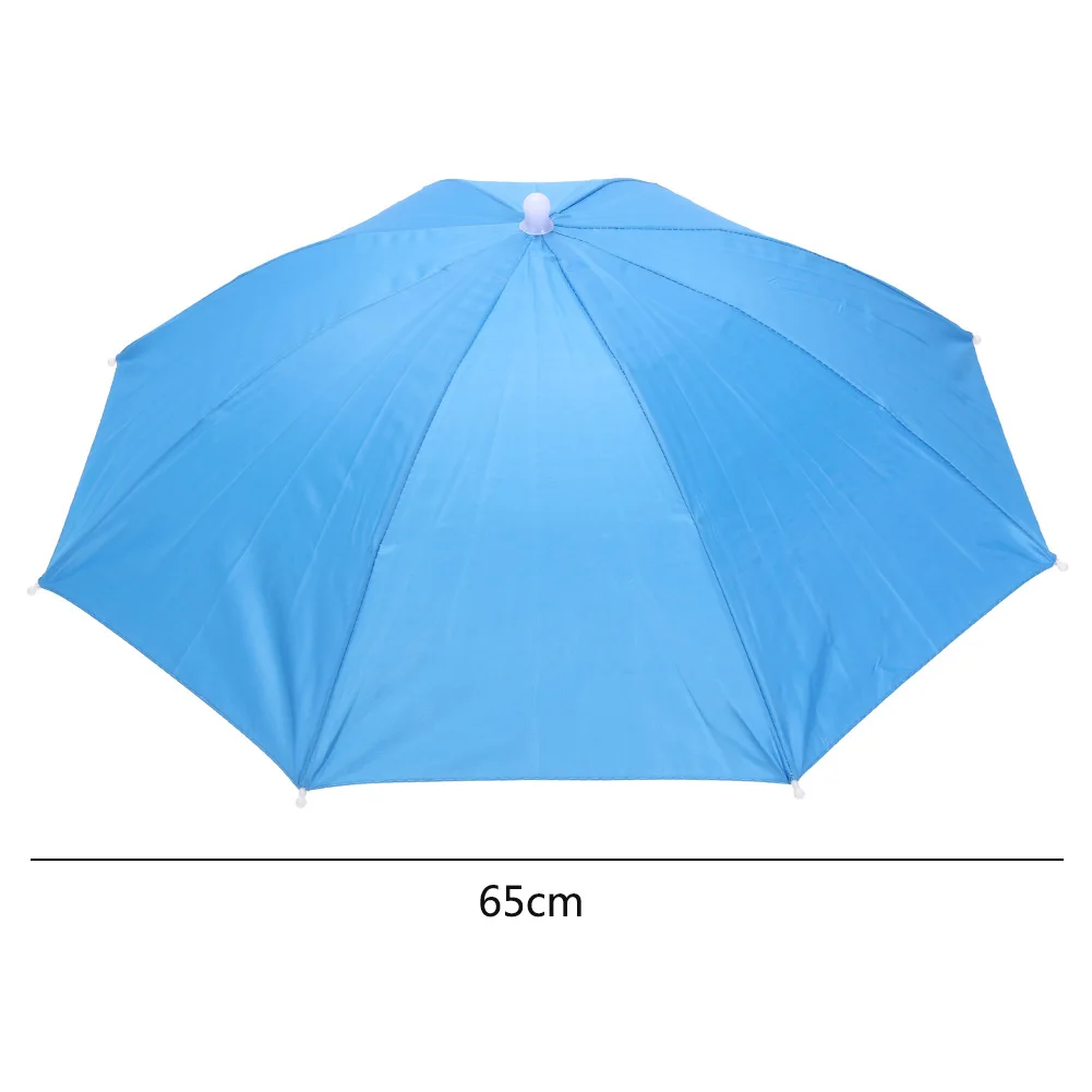 Compact Foldable Outdoor Sunshade and Waterproof Umbrella Hat