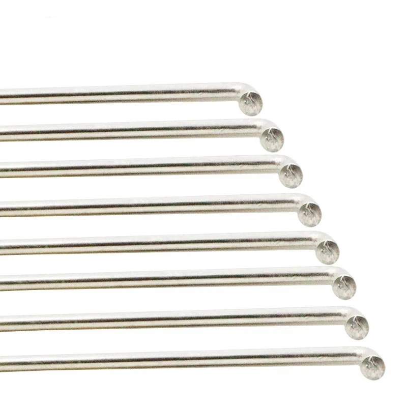 5 Sets 12G 54-295mm Length Bicycle Stainless Steel Spokes With Nipples J bend Silver Mountain Bike Spokes Cycling Repair Tool