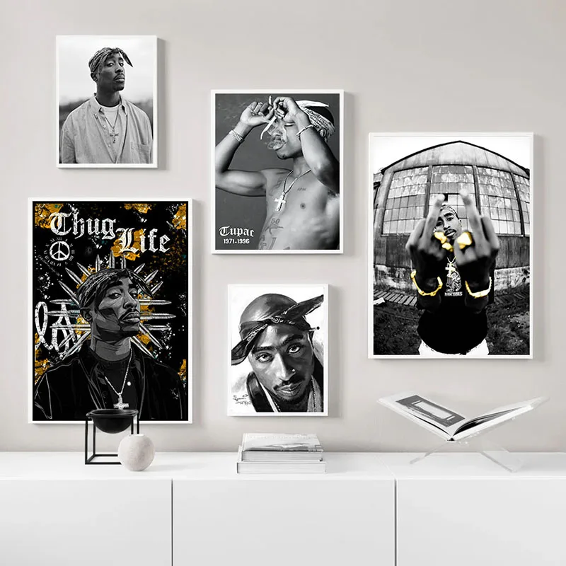 Hip-Hop 2Pac オリジナルパネル 2PAC/ TUPAC / Mサイズ 26cm / PAPM_0148 | ポップアートパネル