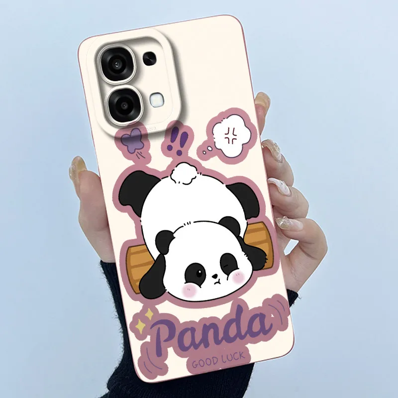 Cute Panda & Sweet Cats Silicone Soft Protective Case - Stylish & Durable Cover