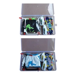 Q0KB Finger Scooter with Mini Scooters Tool, Finger Skateboard, T-Shirt, Pants, Shoes
