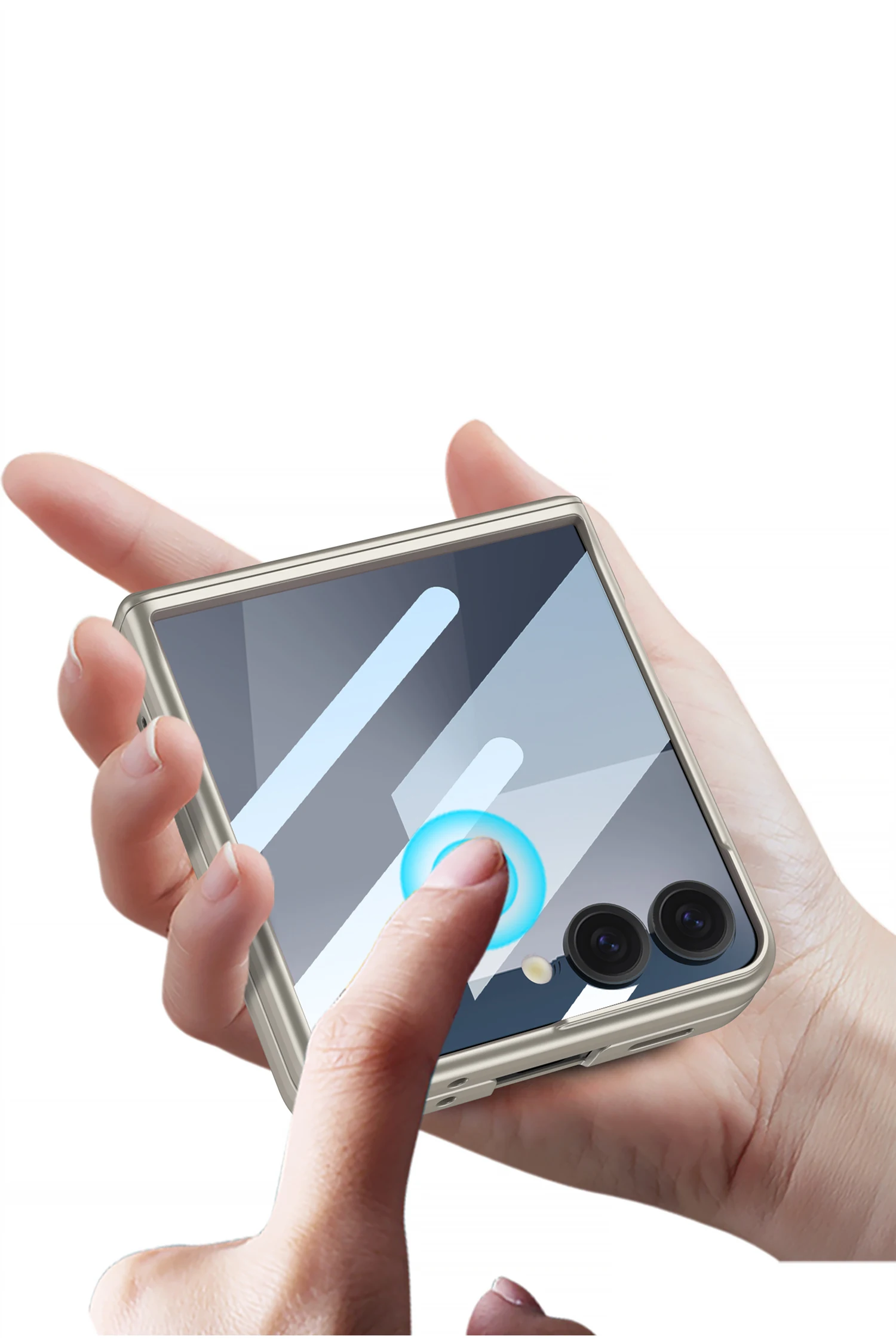 Magnetic Hinge All-included Case for Samsung Galaxy Z Flip 7 6 Outer Screen Prot