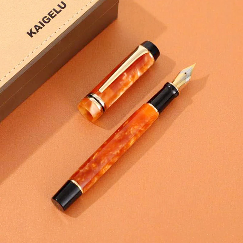 

NEW Kaigelu 316 Celluloid Fountain Pen, Beautiful Marble Patterns Iridium EF/F/M Nib Ink Pen Writing Gift for Office Business