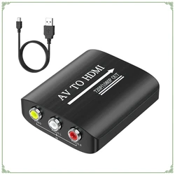 1080P AV to HDMI Composite Adapter with USB Cable (RCA To HDMI)