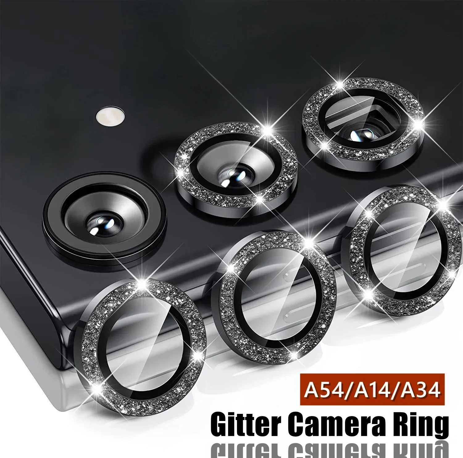 Anello Di Protezione Per Fotocamera Gitter Per Samsung Galaxy A54 A14 A34 Cappuccio Per Obiettivo In Metallo A 54 34 14 Vetro Protettivo