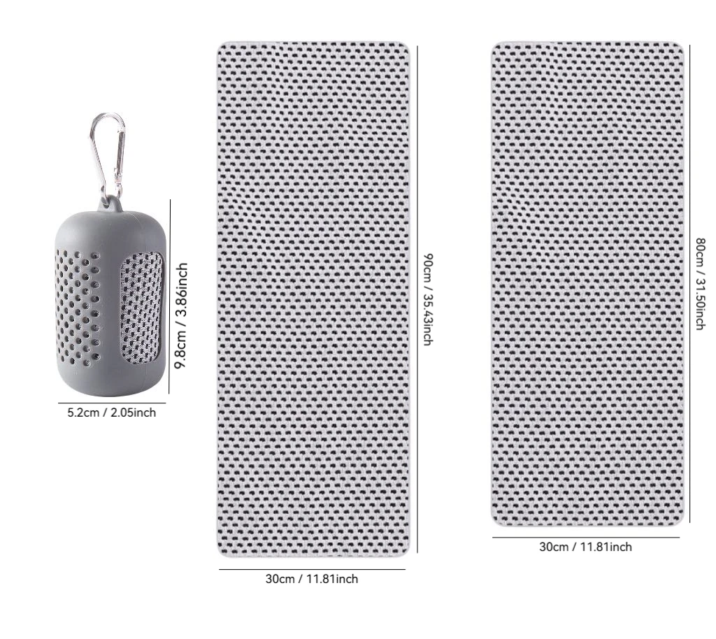 Sport Quick Drying Cooling Towel Portable Silicone Wrapped Cold Towel Microfiber Towels Beach Accessories Towel Sport Fitness 6