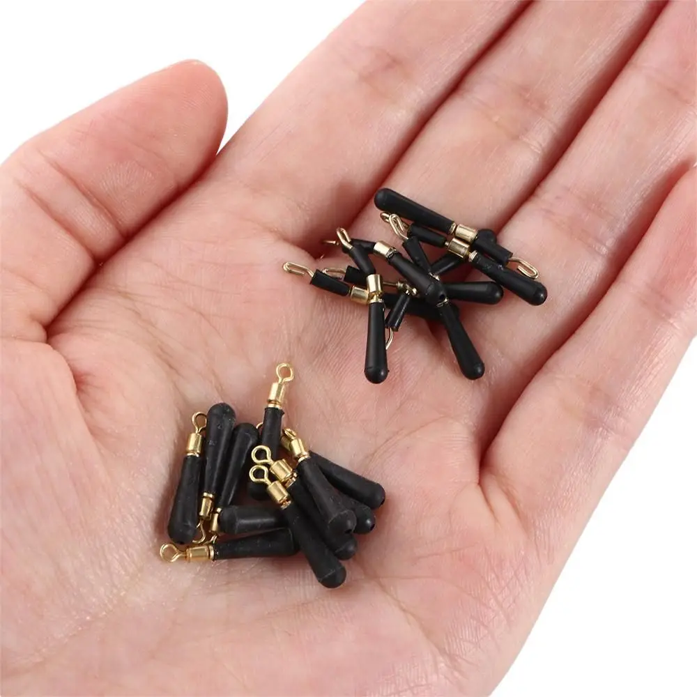 Fishing Float Holders 20PCS Copper B Shape Ring 360 Degree Freely Rotating Swivels