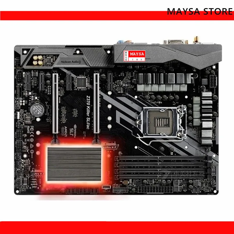 

Материнская плата для ASRock Z370 KILLER SLI/AC 1151 Z370 Socket LGA1151 DDR4 SATA3 USB3.0 M.2