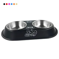 Pet Feeding Double Bowls