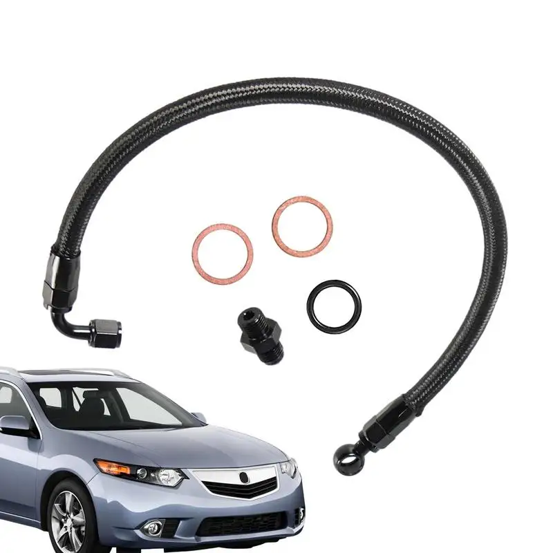 

New Braided Fuel For B/D Series 1992-2000 Civic 1994-2001 Integra Black Braided Fuel Line