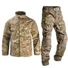 Tactical Uniform for Men Suits Milit Outdoor Camouflage Suit Hiking Shirts Cargo Pants Fish Trainning Paintball Clothes Sets 1