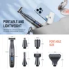 Sejoy 6 in 1 Electric Razors for Women Men Bikini Trimmer Hair Remover Kit for Face Eyebrow Nose Arms Legs Pubic Hair Painless 5