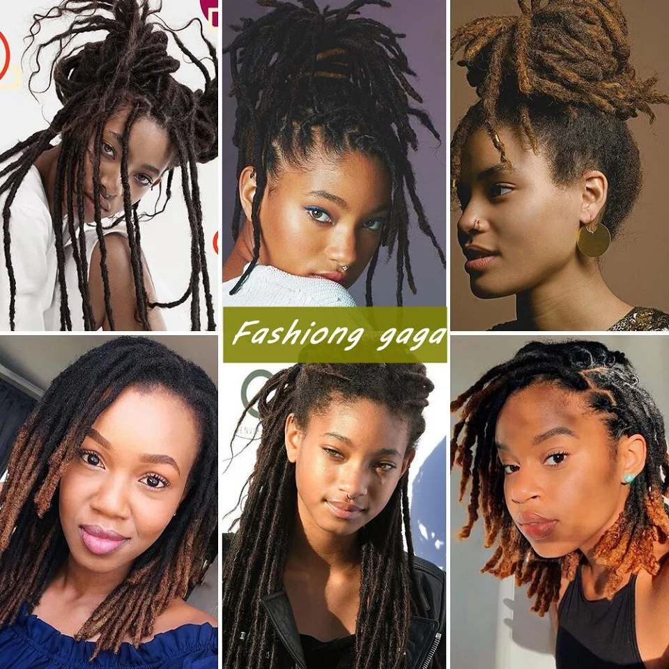 Dreadlocks Brazilian Virgin Human Hair Strand Crochet Braid Hair Loc Extensions 0.6 cm human braiding hair braiding hair extensions human hair extensions