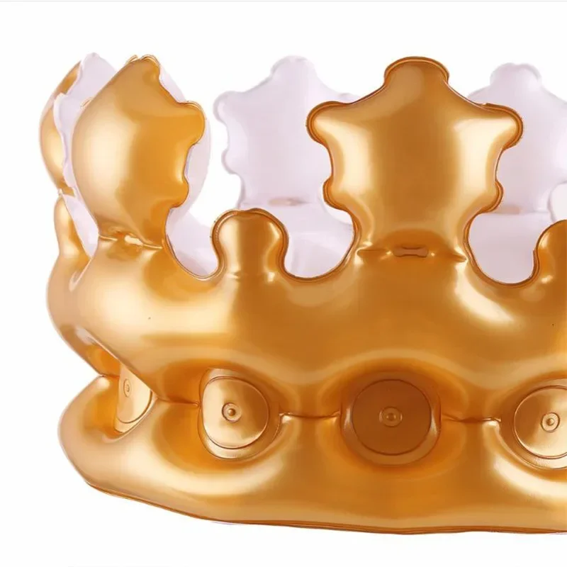 Description Picture 6 of itemInflatable Crown For Kids Adult Birthday Hats Cap King Toy Party Decoration Creative Inflatable Event Stadium Prop Party Gift