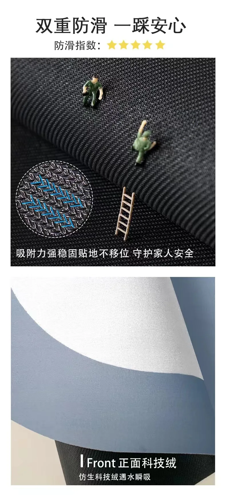 Description Picture 6 of itemCross-Border American English Alphabet Washing Machine Cover Pad Practical Storage Pad Water-Absorbing Non-Slip Mat Top Dustproo