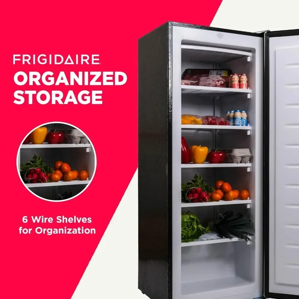 AMZ Upright Freezer 6.5 cu ft Stainless Platinum Design Series, Silver Product Dimensions 21"D x 23"W x 56"H 6