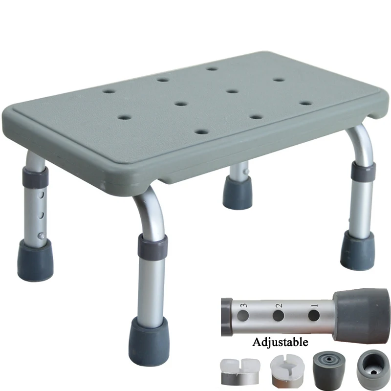 Military Medical Bathroom Stool Elderly Pregnant Kid Disabled Safe Anti-fall Bath Tub Shower Chair Camping Bench Seat Adjustable