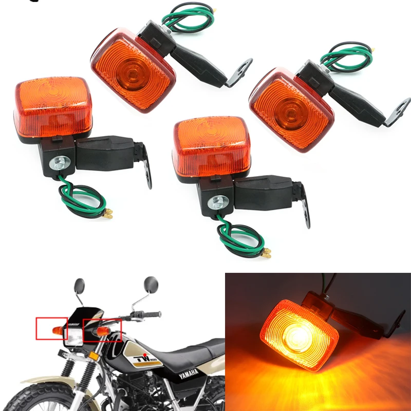 

Указатели поворота для мотоцикла, 2/4x указатели поворота для Yamaha TTR250 XT225 Kawasaki KLX250 Honda XR250