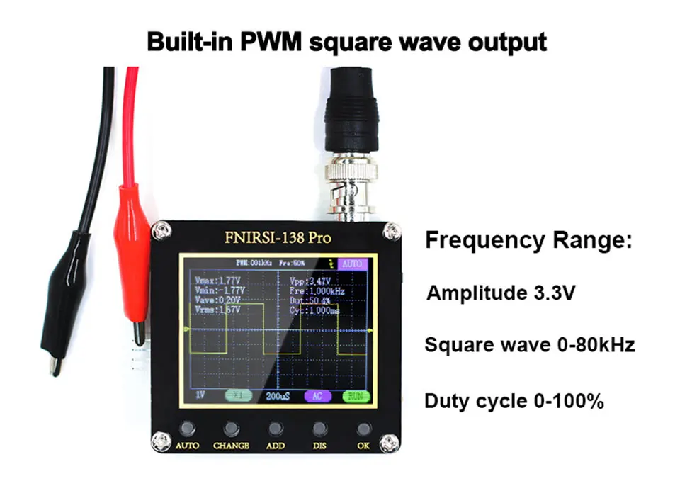 ajustar pwm saída de ondas quadradas gatilho