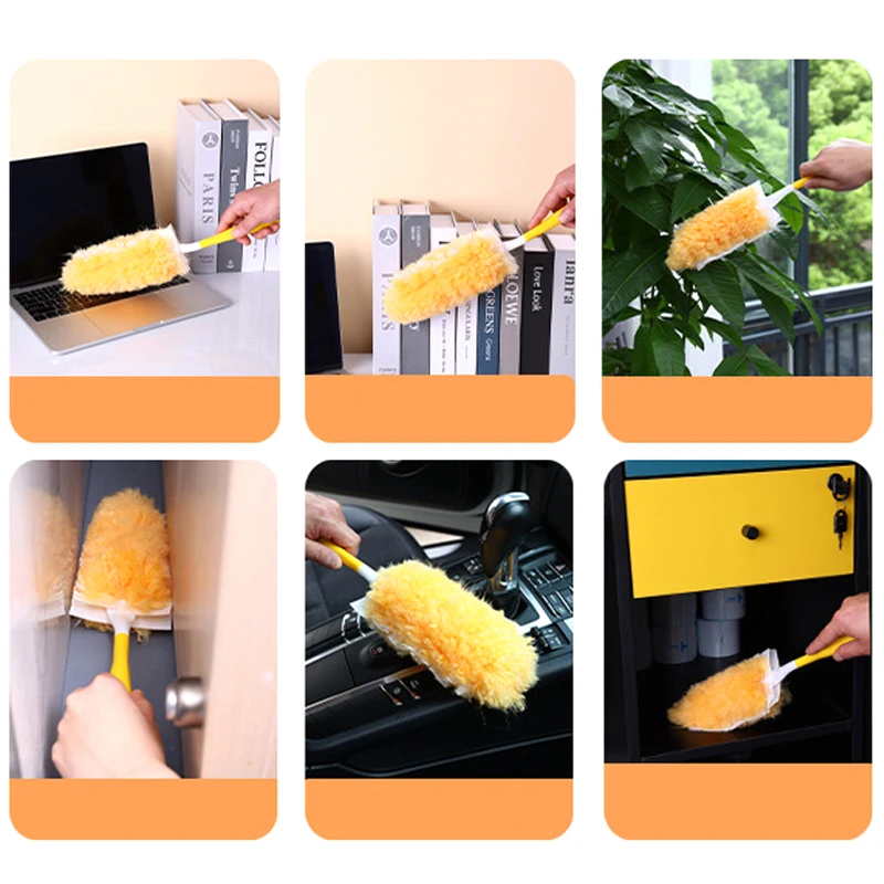 Double Sided Electrostatic Precipitator 360&deg; Cleaning Dust Spider Web Roof And Desktop Cleaning Disposable Feather Duster cleaning duster feather duster disposable feather duster