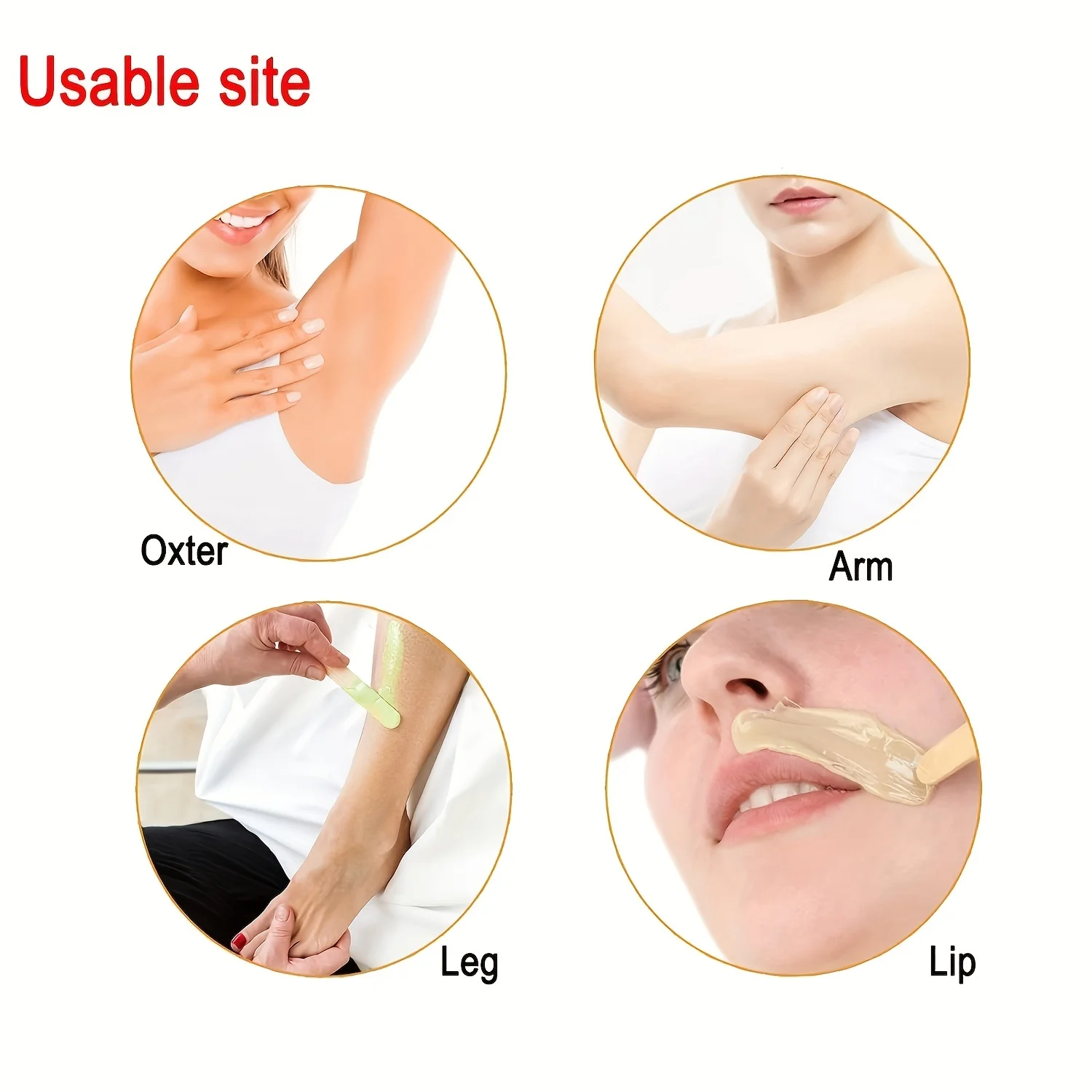 Woman Wooden Body Hair Removal Wax Sticks Disposable