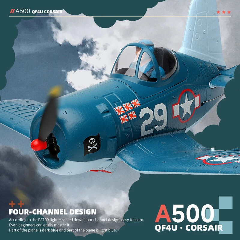 Wltoys Xk Rc Avião A500 Qf4u Lutador De Quatro Canais Como A Máquina Real  De Controle Remoto Aviões 6g Modo Brinquedos Para Adultos - Aviões De Controle  Remoto - AliExpress