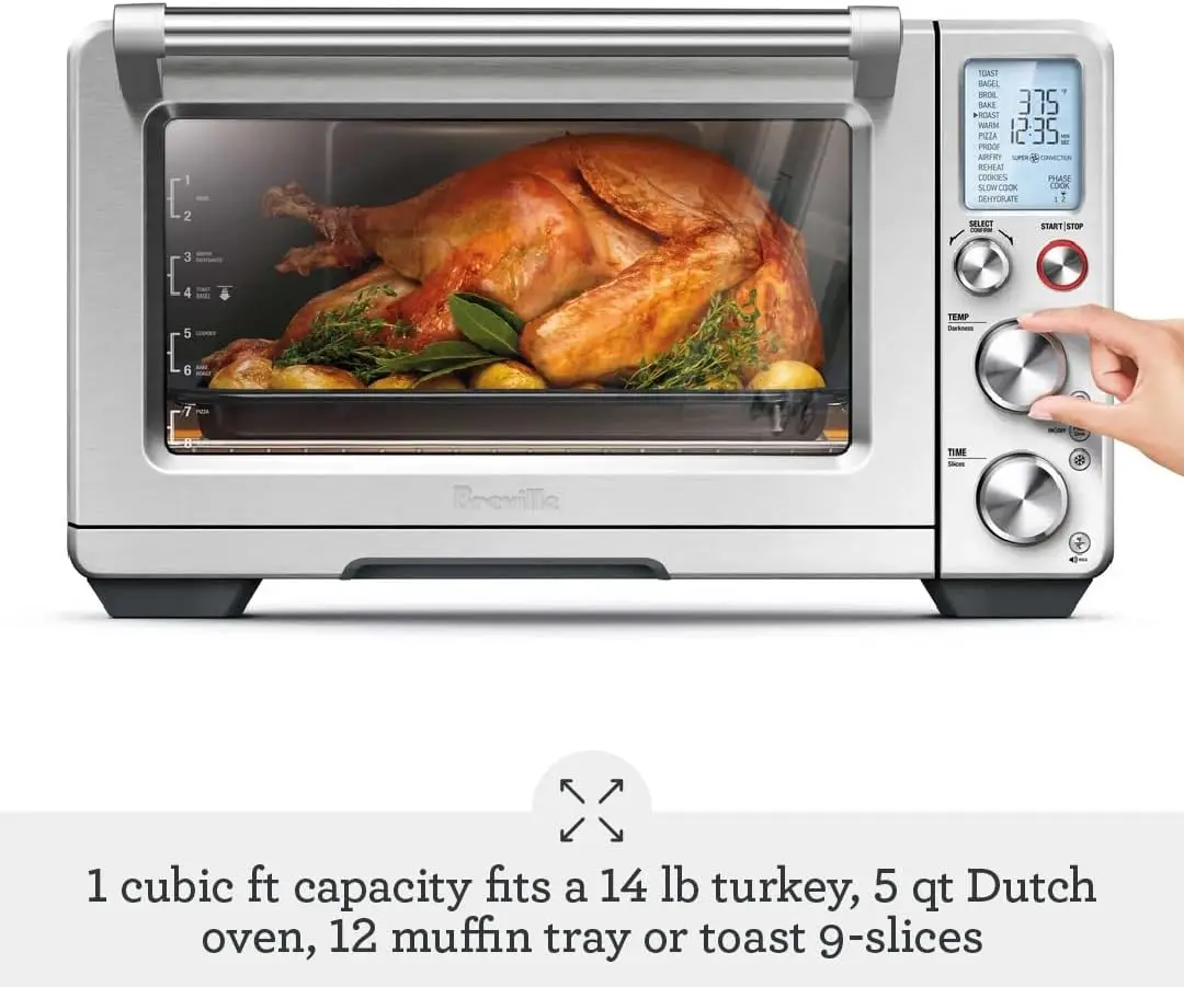 Smart Oven® Air Fryer Pro, Convection Countertop Oven, Air Fryer Toaster Oven Combo, BOV900BSS, Brushed Stainless Steel 3