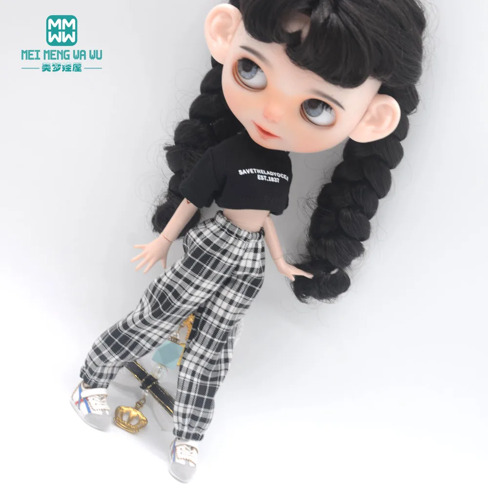 Kleidung für Puppen, dreiteiliges modisches Pullover-Set, passend für Blyth Azone OB22 OB24 Puppenzubehör – Detail 22