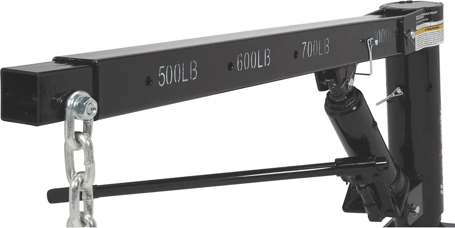 Tow Hydraulic Pickup Truck Crane 1000-Lb. Capacity