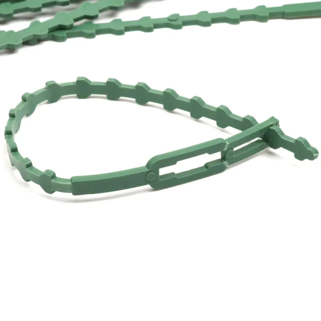 16.5 Cm Műanyag Kábelköteg Kertészeti Klipek Növénykötések Zöld - Image 4