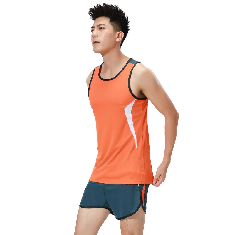 TrackAndFieldSportswearRunningSuitMenShortsAndVestMarathon