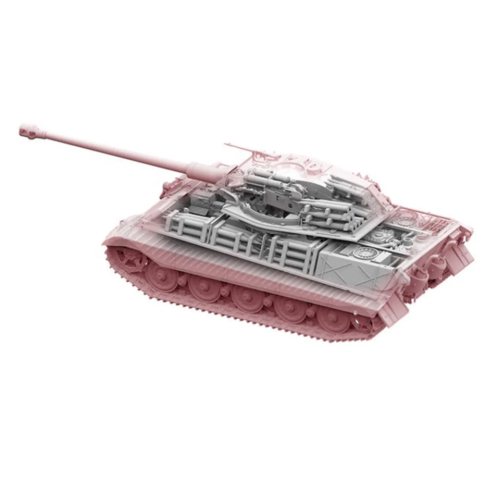 1:48 Scale Tank Model Kits DIY Assemble Tabletop Decor Ornament Battle Tank Toy for Girls Children Boys Adults Birthday Gift