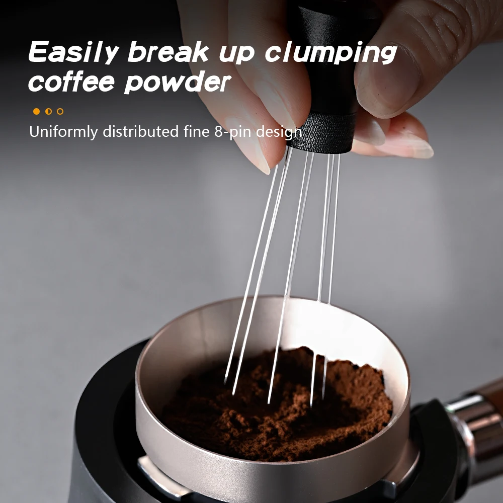Espresso-Rührer-Verteiler werkzeug aus Aluminium legierung für Barista 8-Nadeln