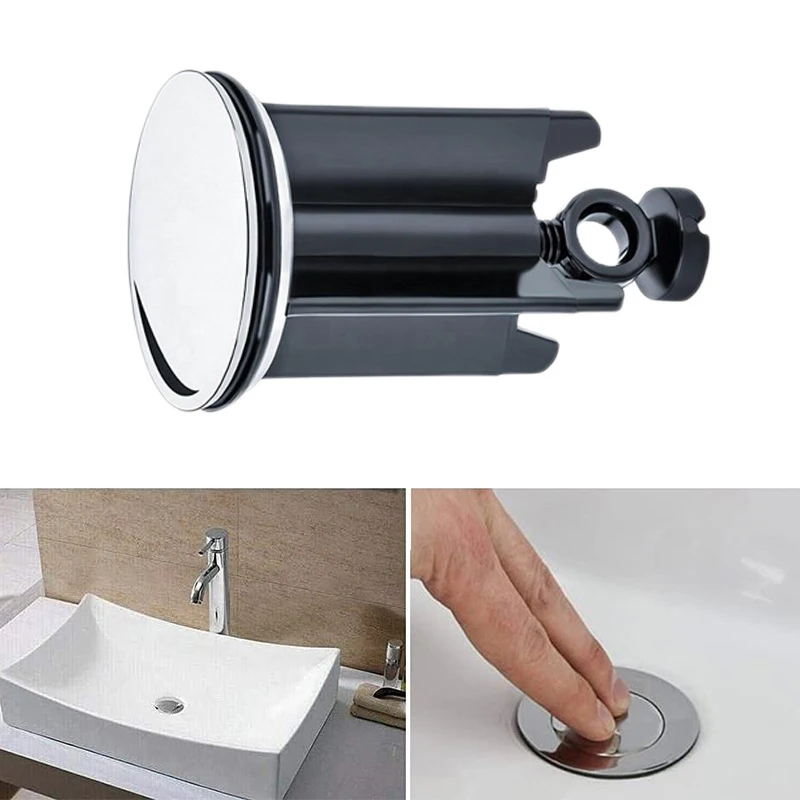 Wash Basin Plug Universal Copper Cover Sink Bathroom 40mm Pop Up Plug