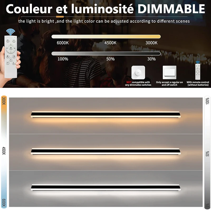 Outdoor Garage Porch Lighting LED Long Wall Sconces Brightness Garden Lamp Black Gold White Gray 85v 265v Villa Sconce Luminaire