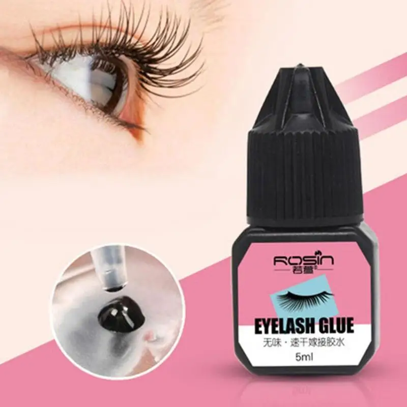 

5ml Eyelashes Extension Glue Waterproof Lasting Grafting Lashes Glue Quick Drying Adhesive Black Glue No Irritant Makeup Tools