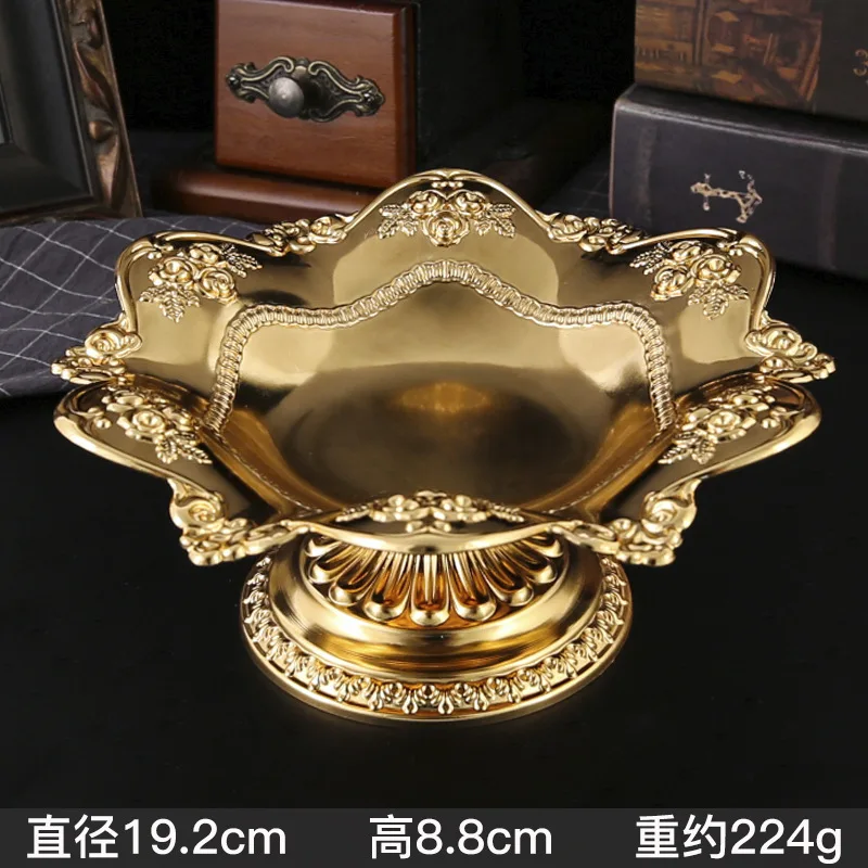 Household metal fruit bowls, small fruit bowls, tribute before Buddha, lotus bowls, snacks for Buddha, living room coffee table. 6
