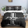 3D Print Mustang Car Logo Bedding Set Boys Girls Twin Queen King Size Duvet Cover Pillowcase Bed boys Adult Home Textileextile 1