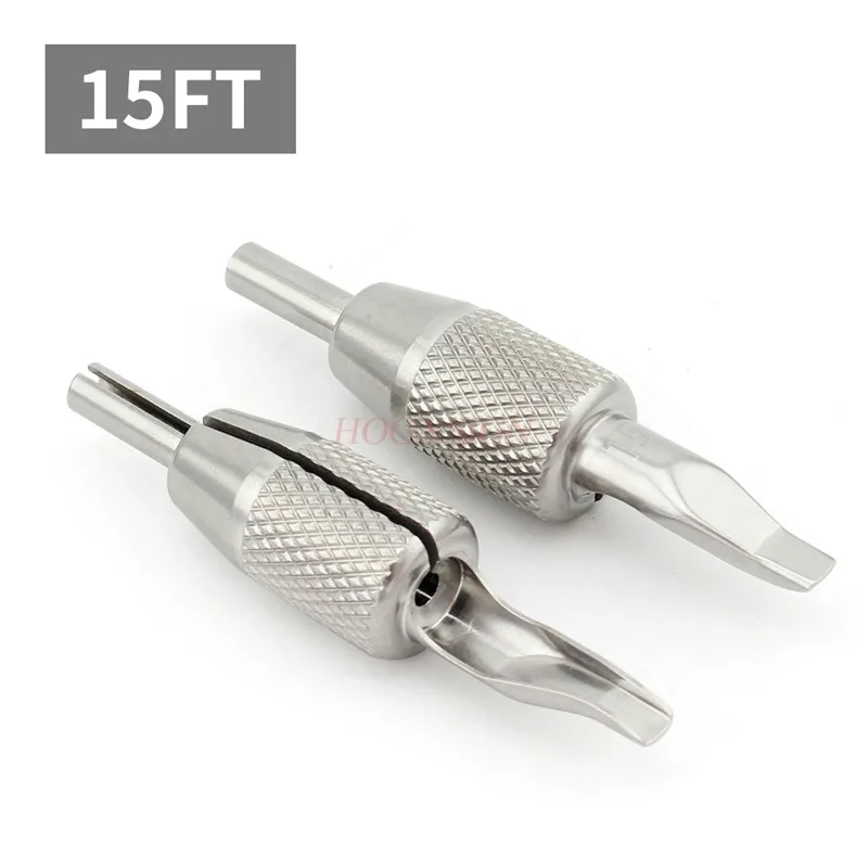 Integrated large row stainless steel tattoo handle needle nozzle