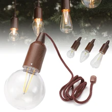 

Outdoor Pull Cord Lights Camping Tent Lantern Battery Operated Waterproof Atmosphere Light for Backyard Tents Garden Cafe Party