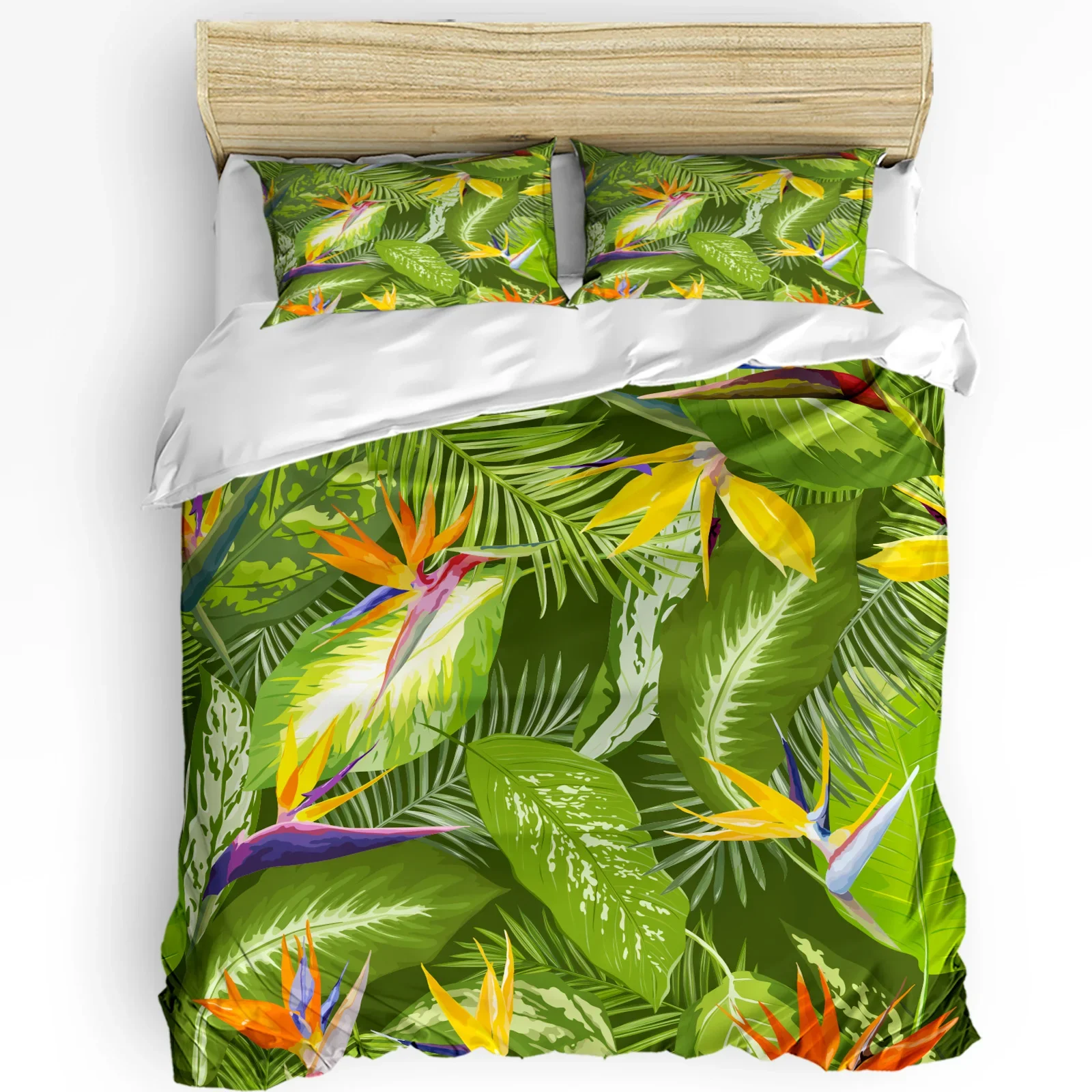 

3pcs Bedding Set Hawaii Tropical Palm Leaves Home Textile Duvet Cover Pillow Case Boy Kid Teen Girl Bedding Covers Set