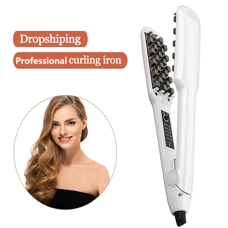 hair tools dual voltage 110V-240V PTC fast heating Hair volumizing and curling iron 2 in 1 86 86 26mm 95 240v lcd thermostat digital touch display rrogrammable water heating thermostoom underfloor heating pat