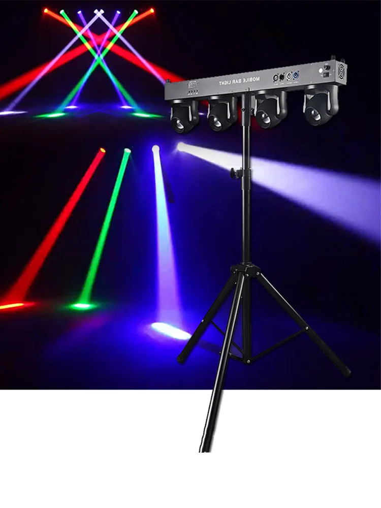 1pcs DJ Light Strip Bracket 4x40w RGBW White Strobe Light Disco Independent Cont